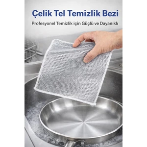 Çizilmez Bulaşık Tel Bezi 3 Adet