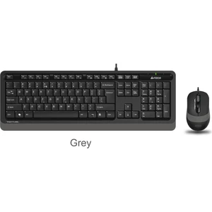 A4 Tech F1010 Q Usb Gri Fn-Mm Klv+Optik Mouse Set