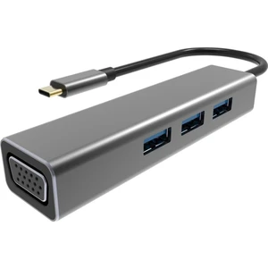 DH319 Type-C To USB 3.0-3 VGA Çevirici