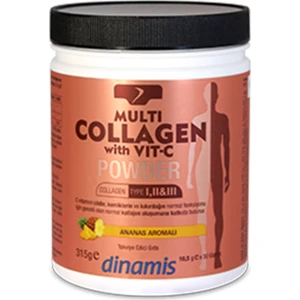 Multi Collagen with Vit C Toz Ananas Aromalı 315 gr