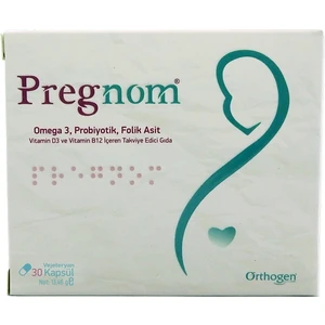 Pregnom Omega 3 Folic Asit 30 Kapsül