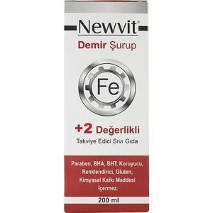 Newvit Demir Şurup 200 ml
