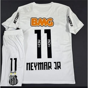 Santos Neymar Çocuk Forması +Şort+ Çorap 4'lü Set 11