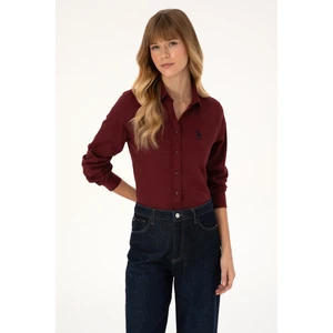 U.s. Polo Assn. Kadın Plum Gömlek Basic 50316518-VR177