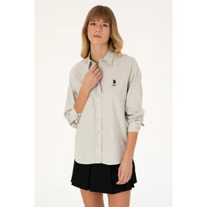 U.s. Polo Assn. Kadın Ekru Gömlek Basic 50316518-VR019