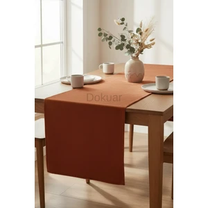 Kadife Dokulu Premium Düz Polyester Masa Runner