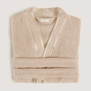 Chıc %100 Pamuk Unısex Bornoz Bej