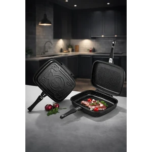 36 cm Granit Çift Taraflı Tava