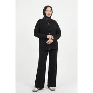 Tesettür Önü Fermuarlı Oversize Modal Takım