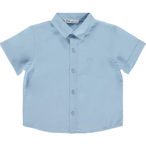 Civil Boys Basic Kısa Kol 2-5 Yaş Gömlek - Mavi