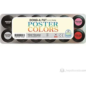 Poster Color Guaj Boya Seti 12 renk