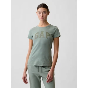 Kadın Yeşil Gap Logo T-Shirt