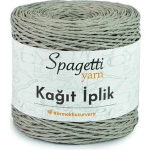 Spagetti Yarn Gri Kağıt Ip