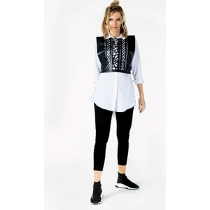 Deri Lazer Kesim Yelek