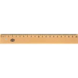 20 cm Tahta Cetvel / Takviyesiz