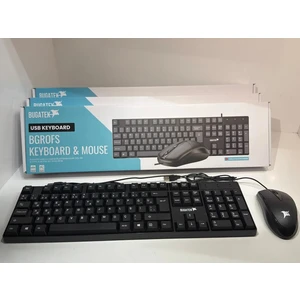 Bgrofs Kablolu Standart Klavye + Mouse Q Set