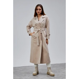 Oversize Rüzgarlık Detaylı Trençkot