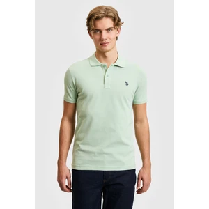 U.s. Polo Assn. Erkek Su Yeşili Tişört Basic 50322347-VR048