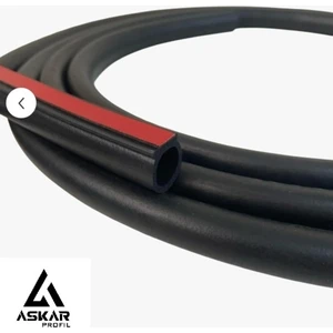 Aşkar Profil Bantlı Kapı Fitili Sünger ( Çap-15 mm )- [ 1 Adet 1 Metre )