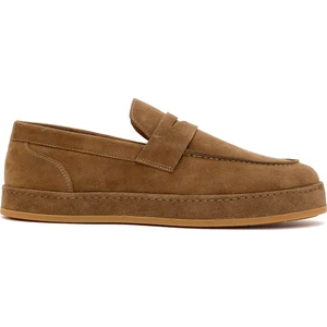 Erkek Taba Süet Deri Loafer 26SFD631010