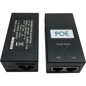 24 Volt 1 Amper Aktif Poe Adaptör  Poe Switch Injector