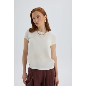 Suva Kısa Kol Ekru T-Shirt
