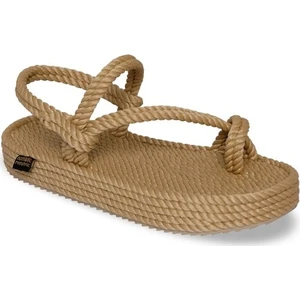 Nomadic Republic Hawaii Platform Kadın Halat Sandalet - Bej