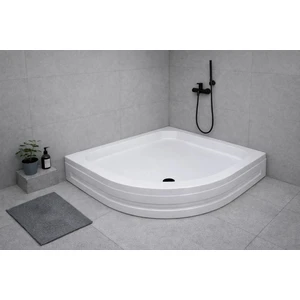 80X80 Oval Panelli ve Ayaklı Akrilik Duş Teknesi