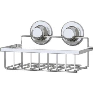 Krom Vakumlu Tek Katlı Banyo Rafı Modern Tasarım 20 KG Taşıma Kapasitesi DM241