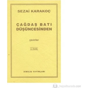 Çağdaş Batı Düşüncesinden Çeviriler-Sezai Karakoç