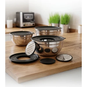 9 Pcs Saklama ve Karıştırma Seti Rendeli (16/20/24)