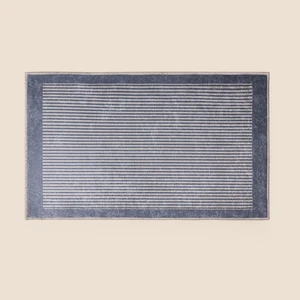 Soft Basic Banyo Paspası - Krem / Gri - 50X80 cm