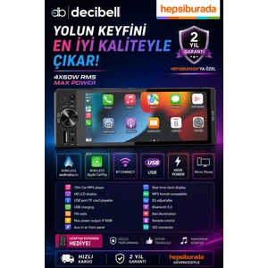 | DB-6600A-CP | 6.5 Inç Ekran | Android 2+32G | Kablosuz Carplay+Android Auto | Android Oto Teyp