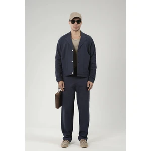 Oversize Kalıp Blazer Keten Alt Üst Takım