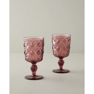 English Home Crysta Cam 2'li Kadeh 250 ml Pembe