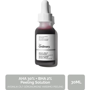 The Ordinary AHA 30% + BHA 2% Peeling Solution 30ml - Aydınlık Cilt Görünümüne Yardımcı Peeling