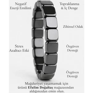 Doğal Taş Hematit Bileklik - Sınırlı Sayıda