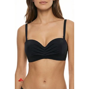 Siyah Lotus Straplez Bikini Üstü