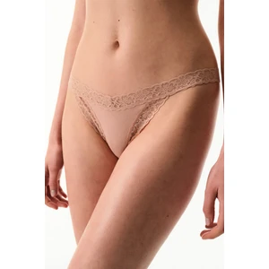 Bej Comfy Pamuklu Tanga Külot