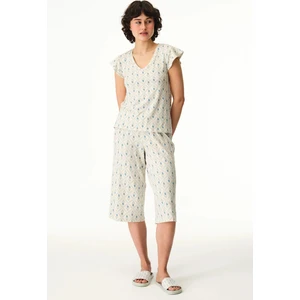Bej Serenity Kapri Pijama Takımı