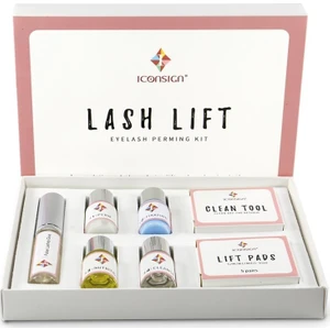 ICONSIGN Kirpik Lifting Seti 5ml Kirpik Perma Seti Lash Lift Besleyici Formül ile Uzun Süreli Etki