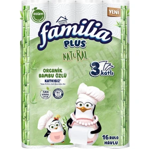 3 Adet Familia Kağıt Havlu Bambu 16 Lı