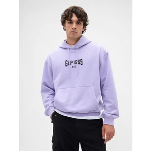 Erkek Mor Heavyweight 1969 Logo Sweatshirt