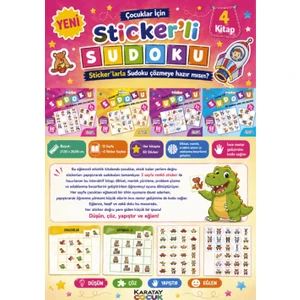Çocuklar Için Sticker’li Sudoku - 4 Kitap