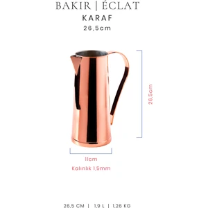Eclat Koleksiyonu Bakır Karaf