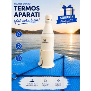 Paddle Board Sup Board Kano Termos Bardak Tutucu - Beyaz