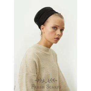 Fresh Scarfs Siyah Pamuklu İç Tülbent
