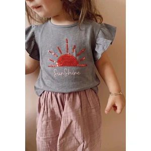 Pullu T-Shirt 1-10 Yaş O Gri