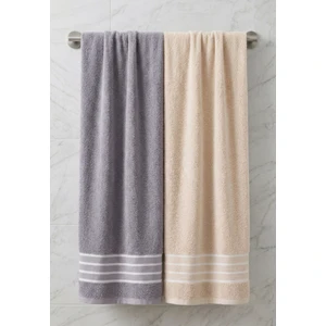 Asev Tekstil 2lı 70X140 Banyo Havlusu