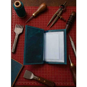 Vintage Leather Craft Hakiki Deri Araç Ruhsat Kabı